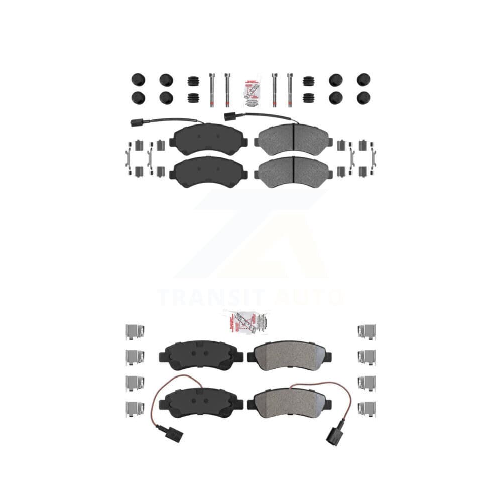 AmeriBRAKES - KNF-101384 - Front and Rear Disc Brake Pad Kits image 1