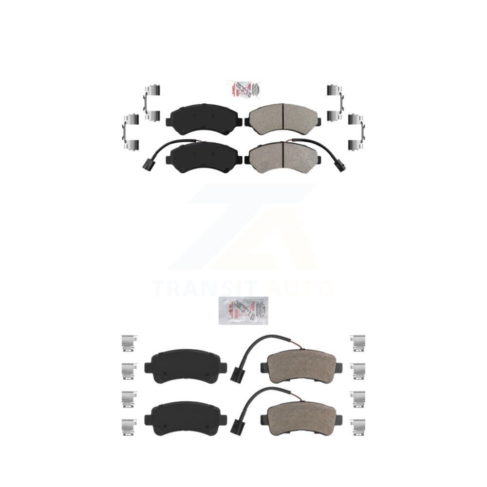 AmeriBRAKES - KNF-101387 - Front and Rear Disc Brake Pad Kits image 1