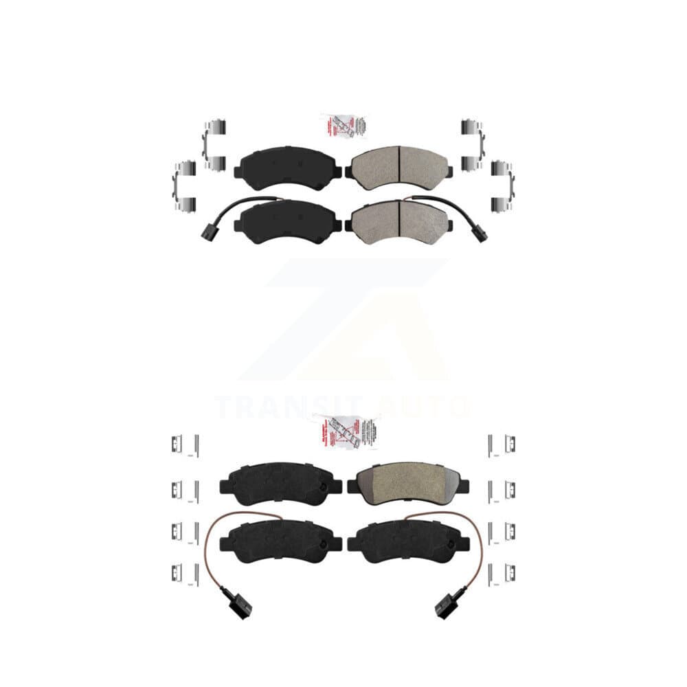 AmeriBRAKES - KNF-101389 - Front and Rear Disc Brake Pad Kits image 1