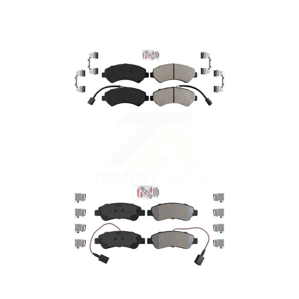 AmeriBRAKES - KNF-101390 - Front and Rear Disc Brake Pad Kits image 1