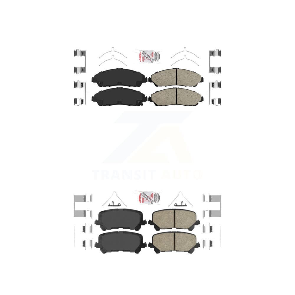 AmeriBRAKES - KNF-101407 - Front and Rear Disc Brake Pad Kits image 1