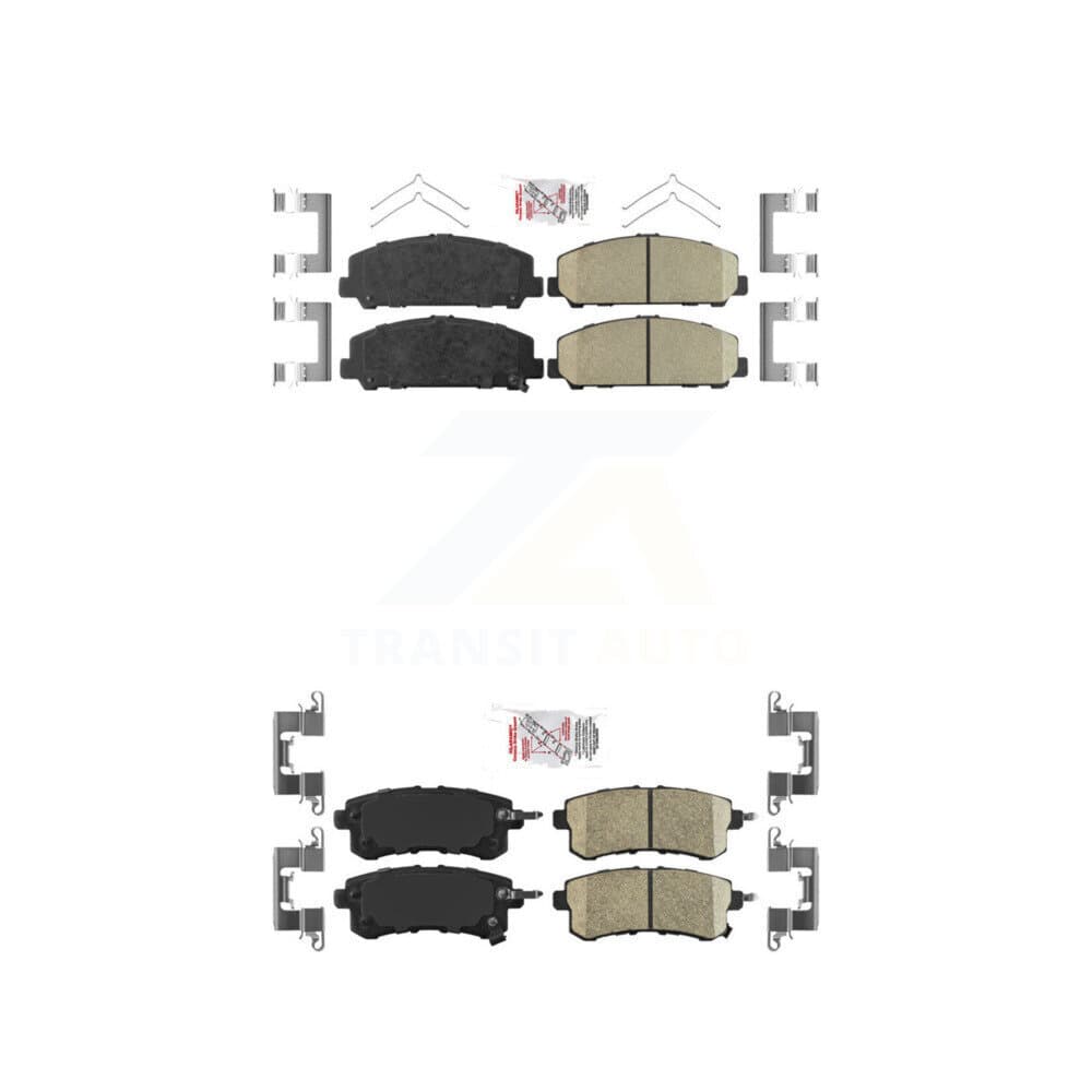 AmeriBRAKES - KNF-101421 - Front and Rear Disc Brake Pad Kits image 1