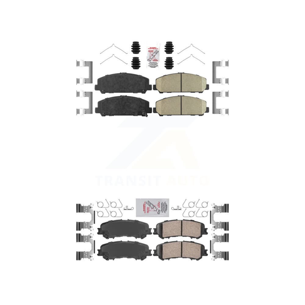 AmeriBRAKES - KNF-101422 - Front and Rear Disc Brake Pad Kits image 1