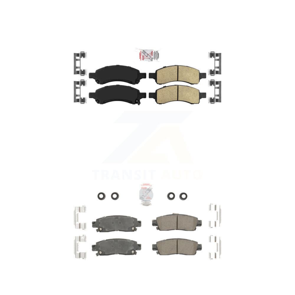 AmeriBRAKES - KNF-101438 - Front and Rear Disc Brake Pad Kits image 1