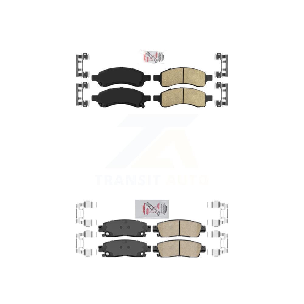 AmeriBRAKES - KNF-101439 - Front and Rear Disc Brake Pad Kits image 1
