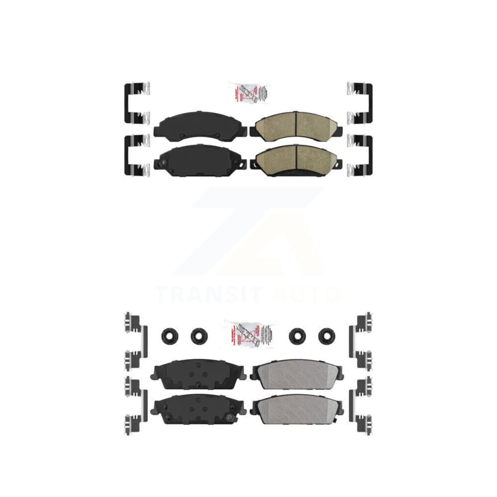 AmeriBRAKES - KNF-101446 - Front and Rear Disc Brake Pad Kits image 1