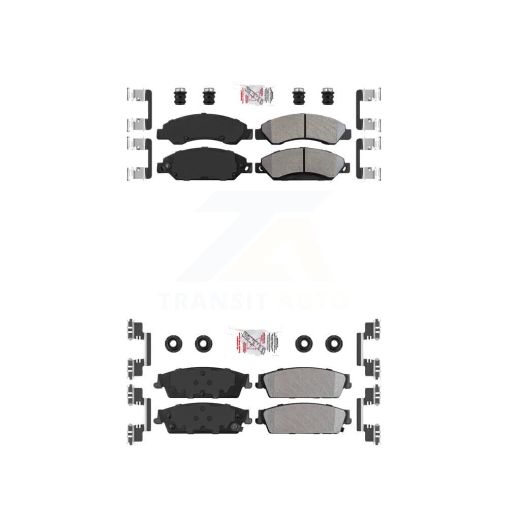 AmeriBRAKES - KNF-101448 - Front and Rear Disc Brake Pad Kits image 1