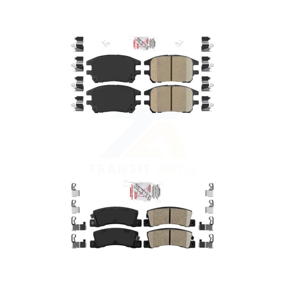 AmeriBRAKES - KNF-101451 - Front and Rear Disc Brake Pad Kits image 1
