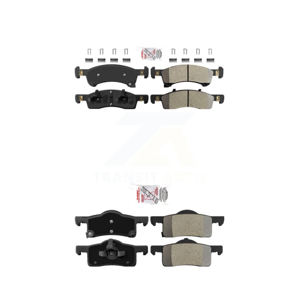 AmeriBRAKES - KNF-101458 - Front and Rear Disc Brake Pad Kits image 1