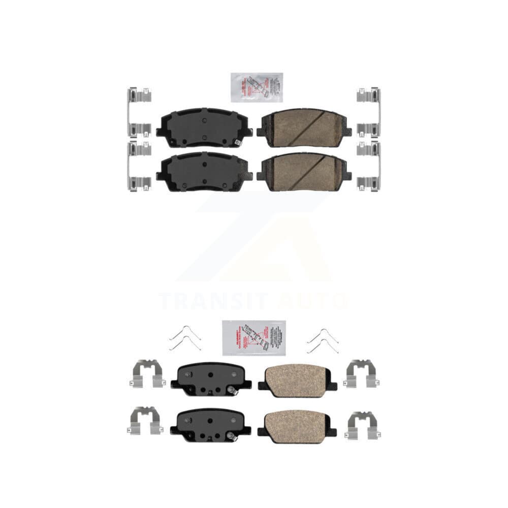 AmeriBRAKES - KNF-101478 - Front and Rear Disc Brake Pad Kits image 1