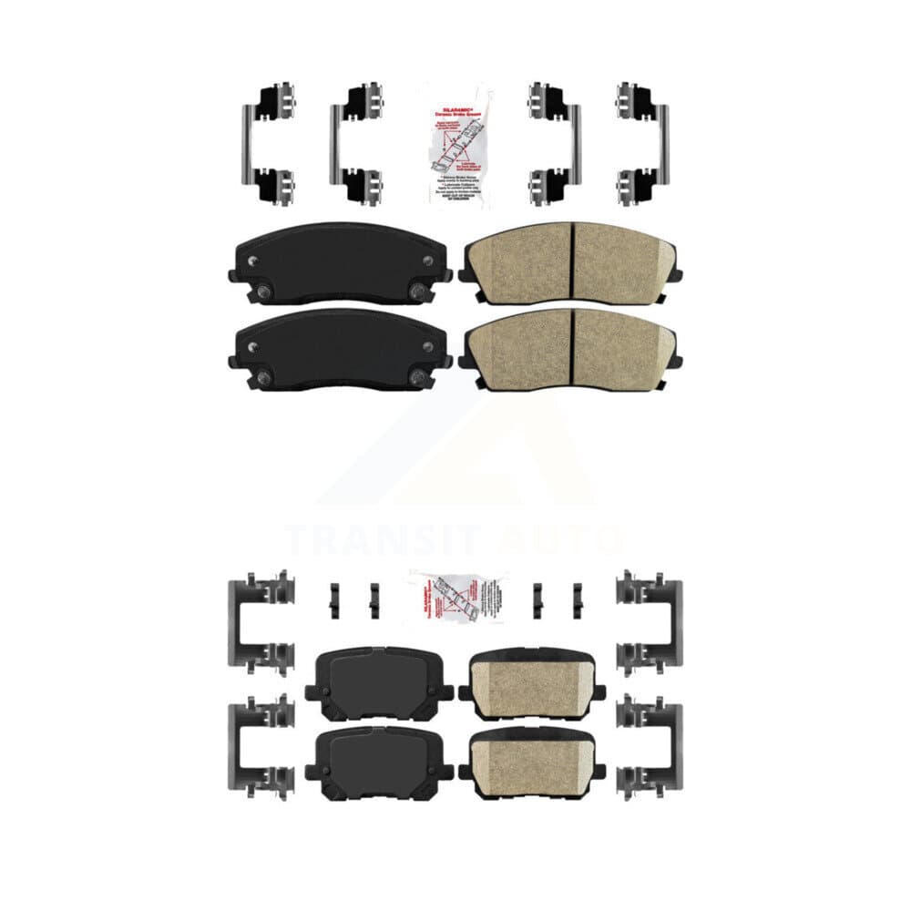 AmeriBRAKES - KNF-101481 - Front and Rear Disc Brake Pad Kits image 1
