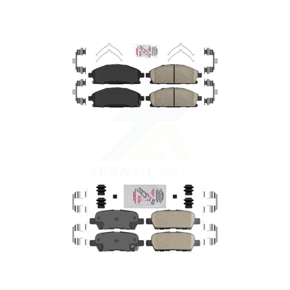 AmeriBRAKES - KNF-101482 - Front and Rear Disc Brake Pad Kits image 1
