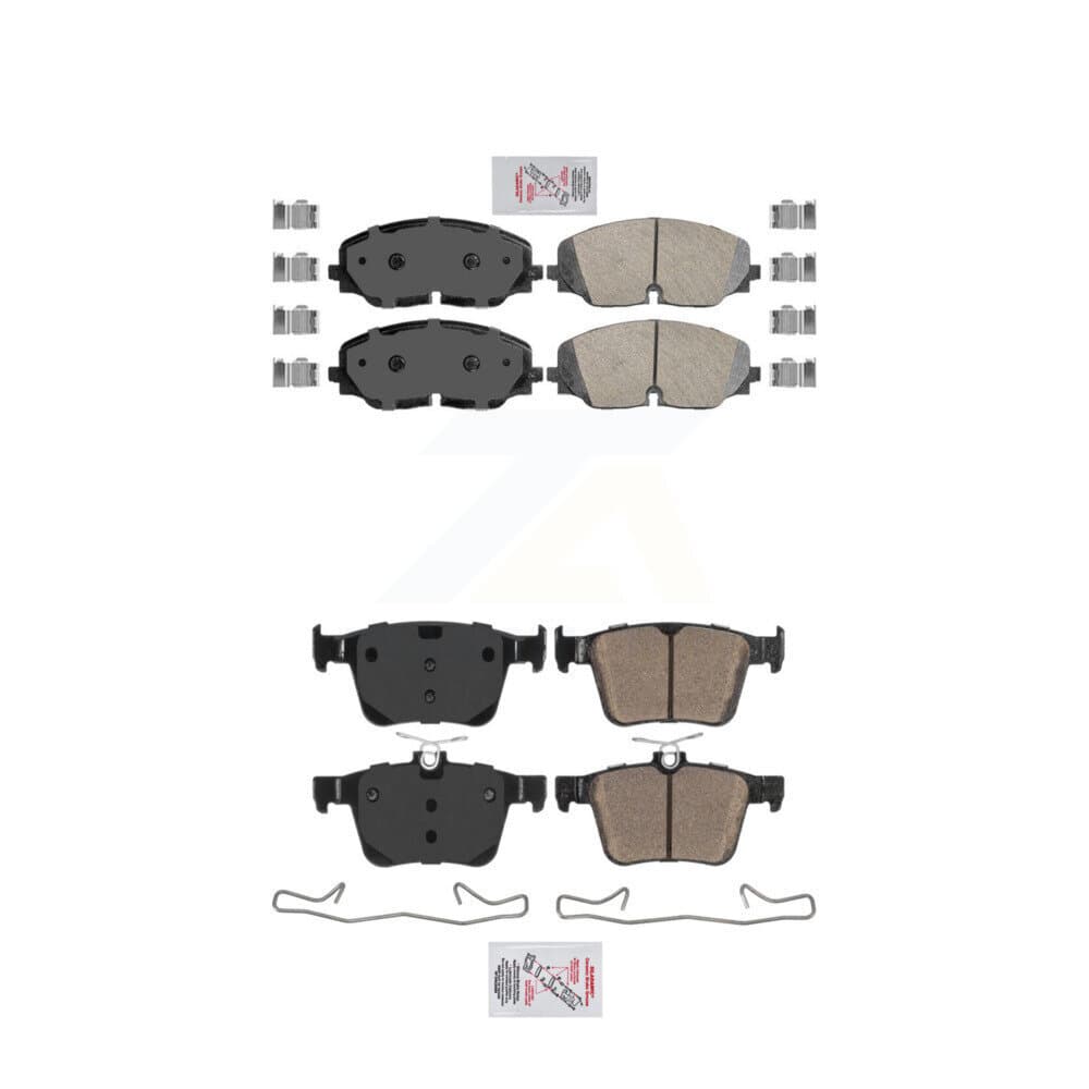 AmeriBRAKES - KNF-101484 - Front and Rear Disc Brake Pad Kits image 1