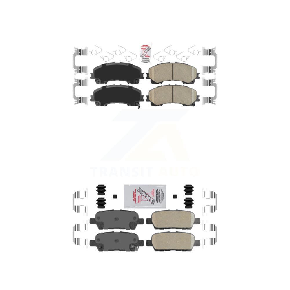 AmeriBRAKES - KNF-101487 - Front and Rear Disc Brake Pad Kits image 1