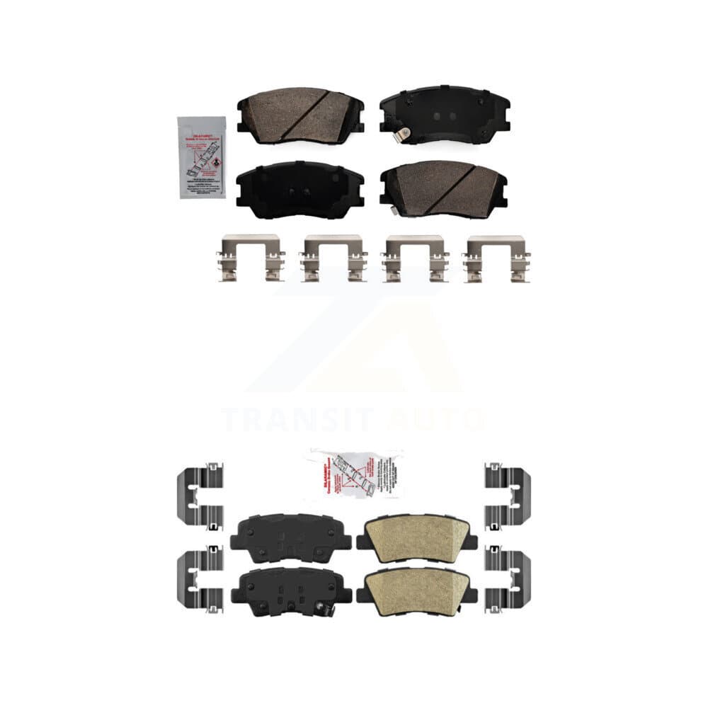 AmeriBRAKES - KNF-101498 - Front and Rear Disc Brake Pad Kits image 1