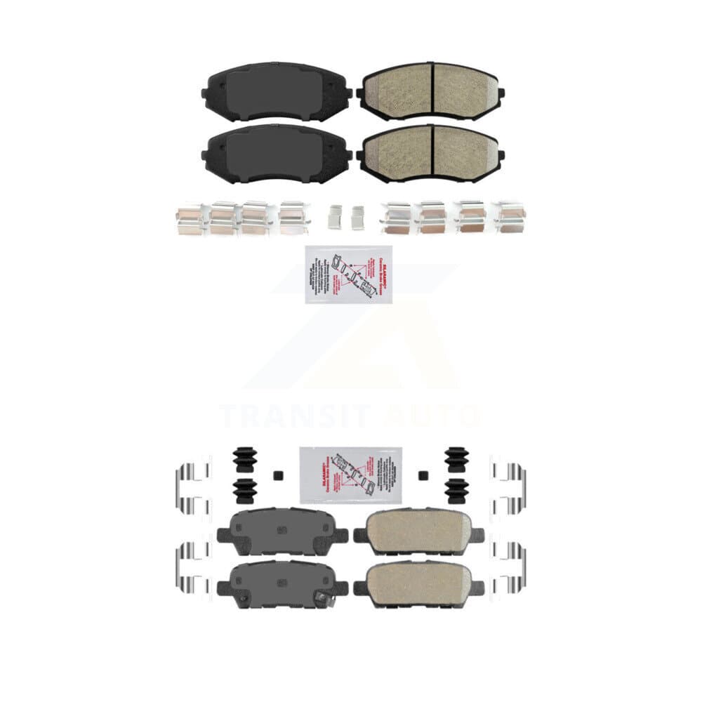 AmeriBRAKES - KNF-101509 - Front and Rear Disc Brake Pad Kits image 1