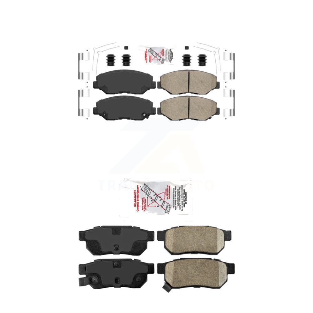AmeriBRAKES - KNF-101511 - Front and Rear Disc Brake Pad Kits image 1
