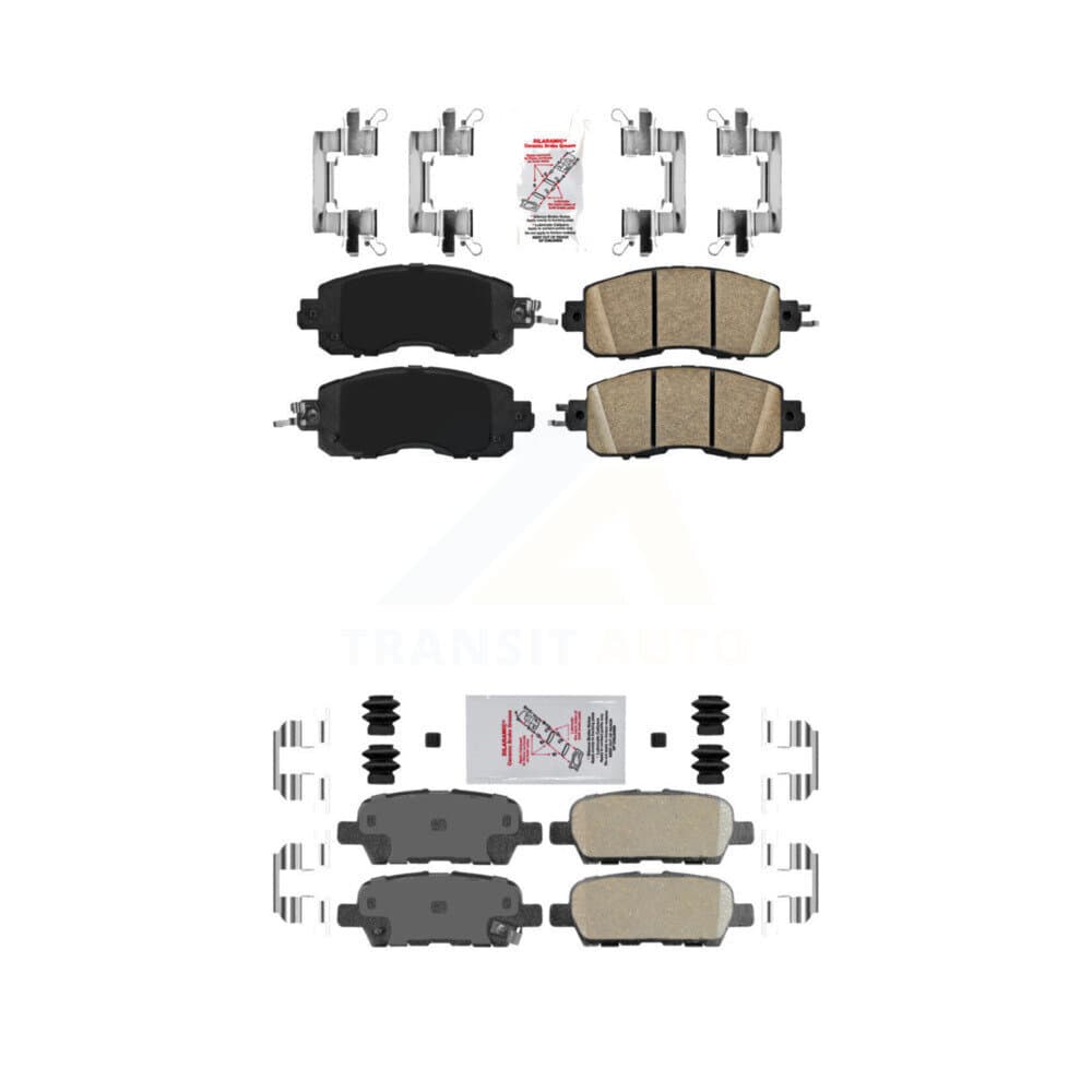 AmeriBRAKES - KNF-101526 - Front and Rear Disc Brake Pad Kits image 1