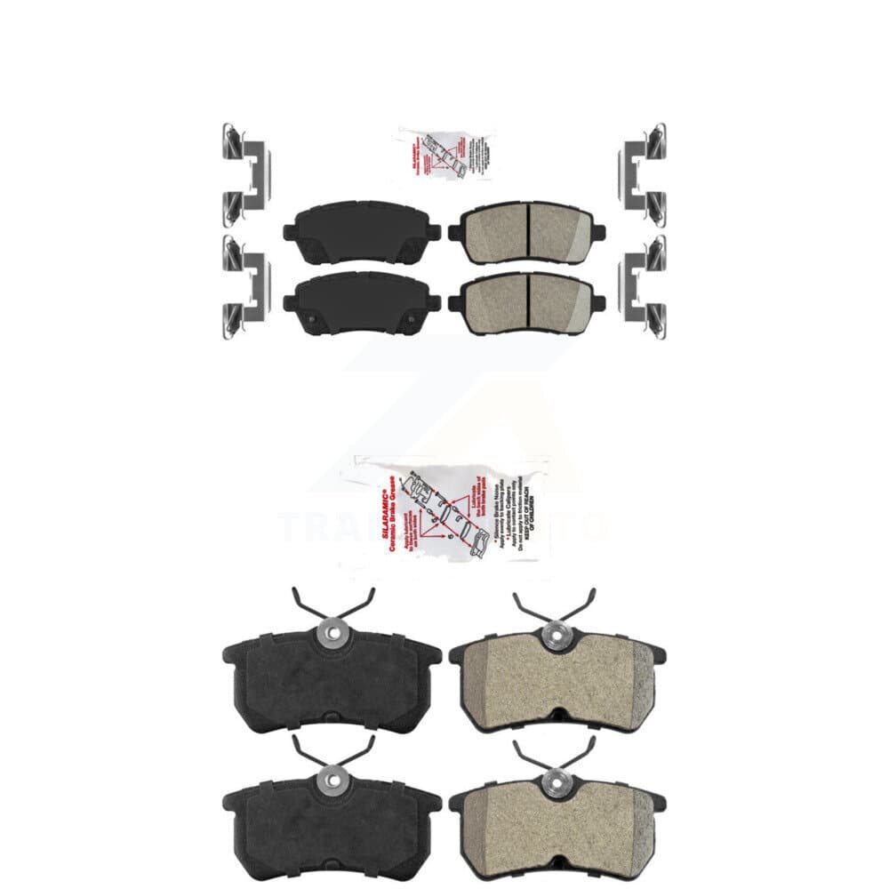 AmeriBRAKES - KNF-101534 - Front and Rear Disc Brake Pad Kits image 1