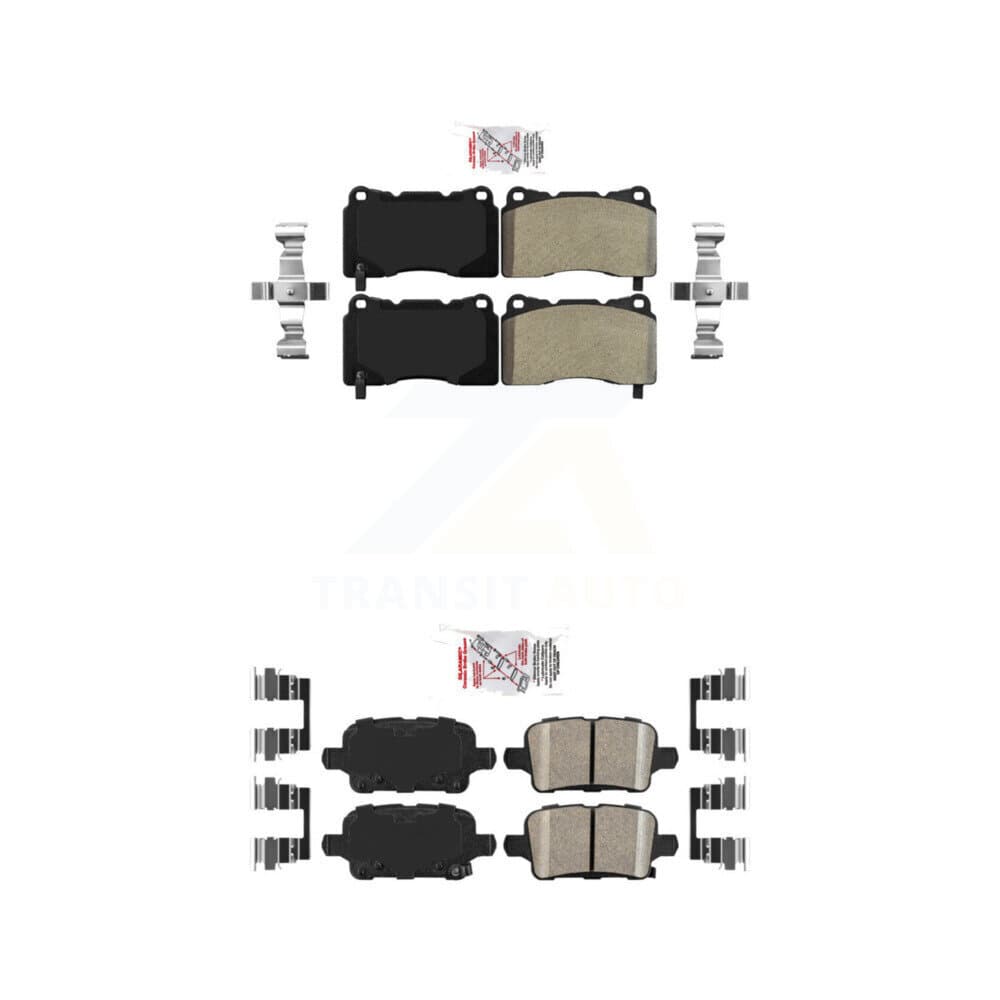 AmeriBRAKES - KNF-101539 - Front and Rear Disc Brake Pad Kits image 1