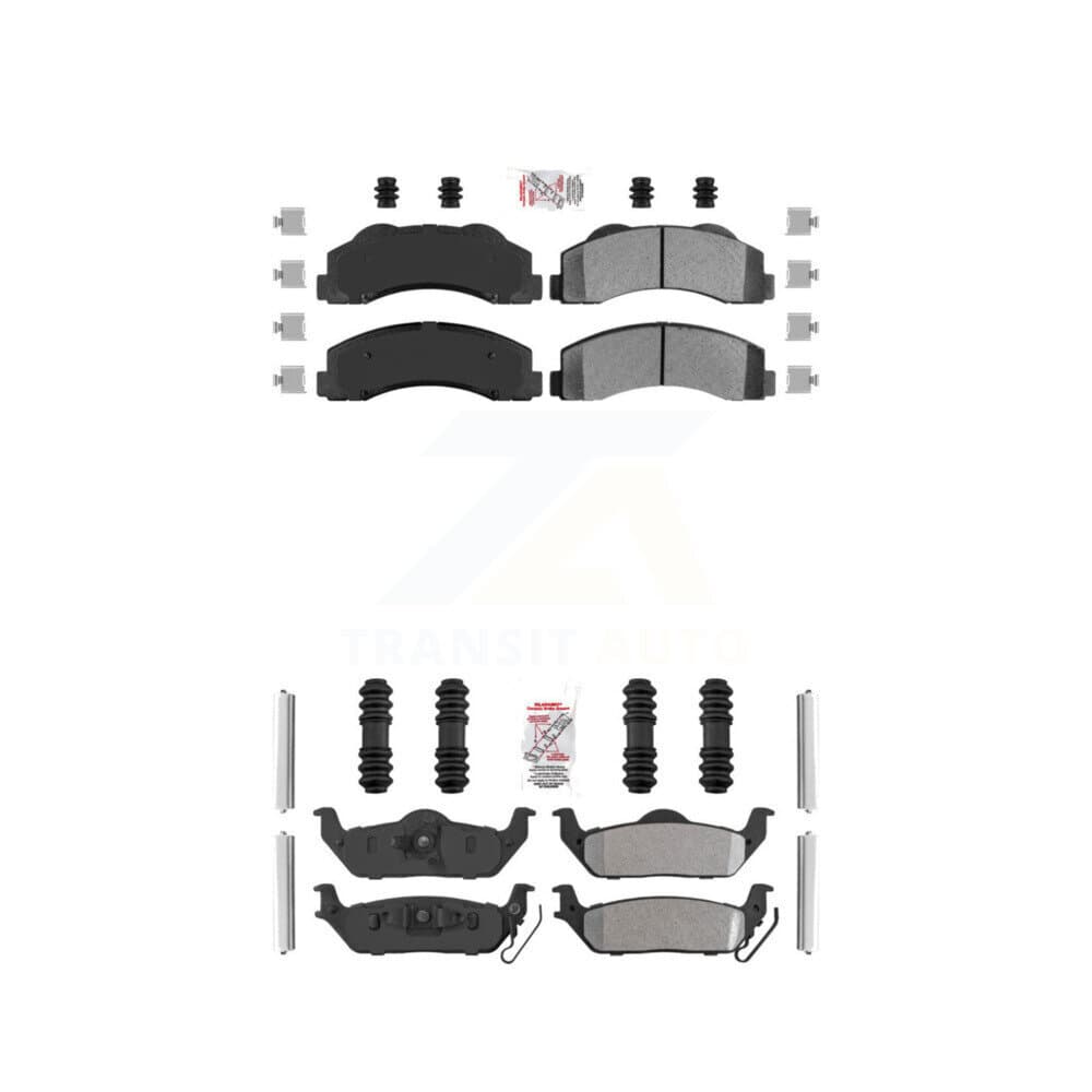 AmeriBRAKES - KNF-101561 - Front and Rear Disc Brake Pad Kits image 1