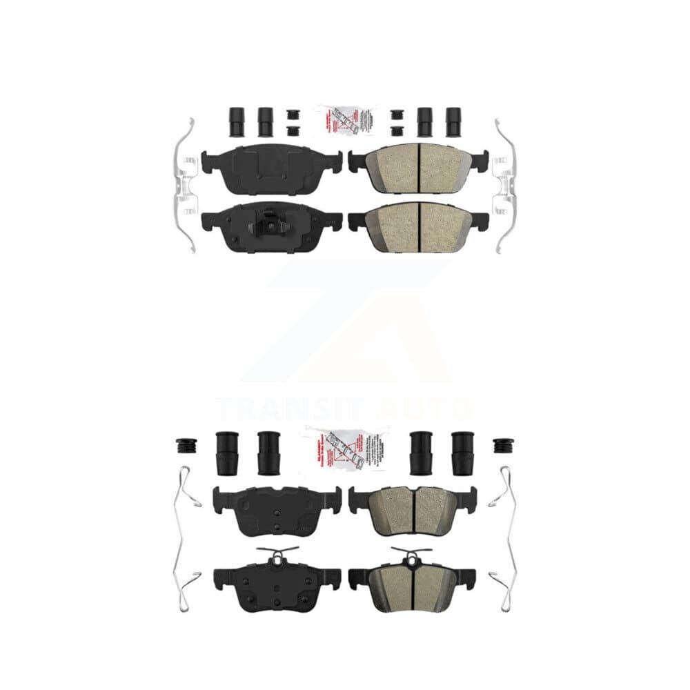 AmeriBRAKES - KNF-101592 - Front and Rear Disc Brake Pad Kits image 1