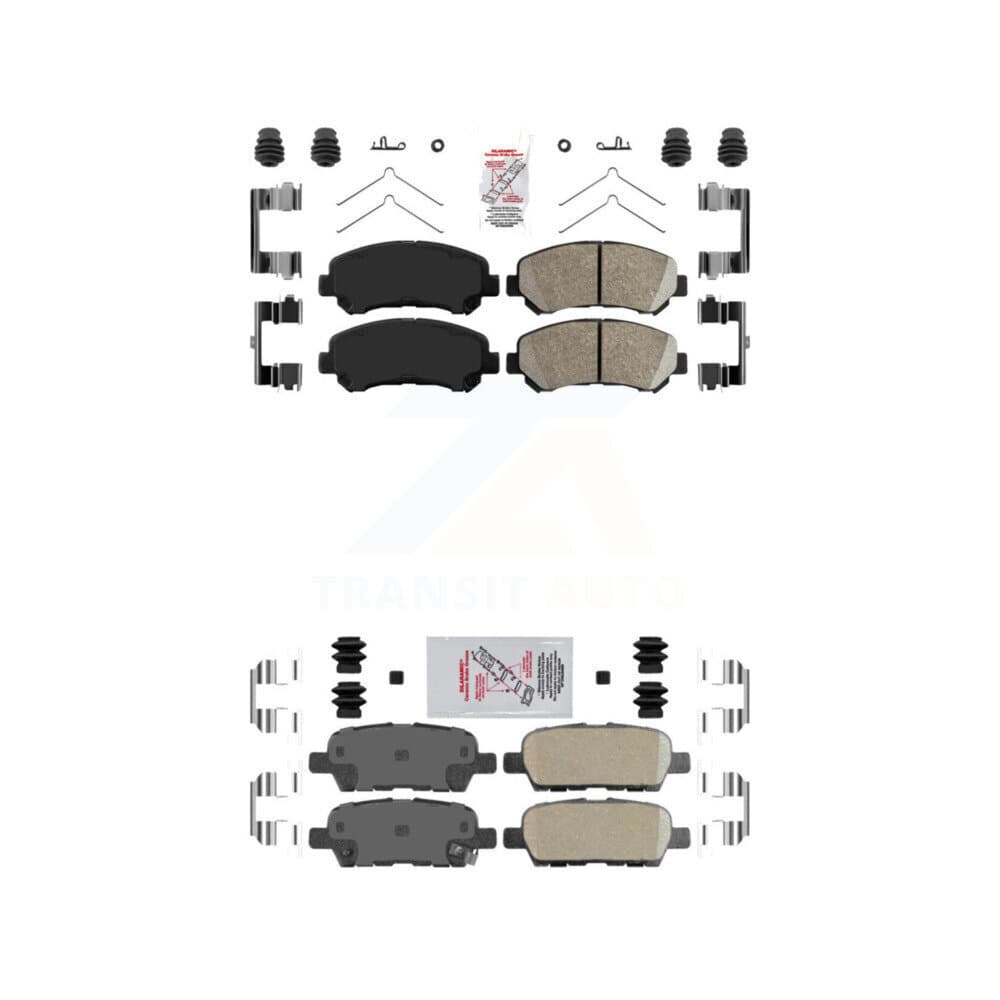 AmeriBRAKES - KNF-101599 - Front and Rear Disc Brake Pad Kits image 1