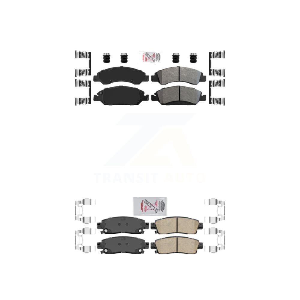 AmeriBRAKES - KNF-101607 - Front and Rear Disc Brake Pad Kits image 1