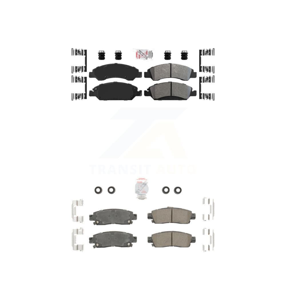 AmeriBRAKES - KNF-101608 - Front and Rear Disc Brake Pad Kits image 1