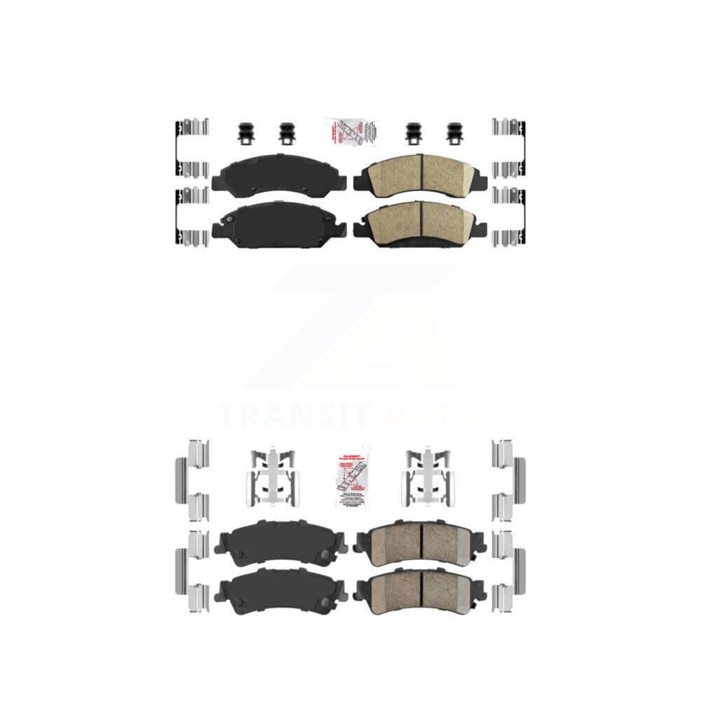 AmeriBRAKES - KNF-101609 - Front and Rear Disc Brake Pad Kits image 1