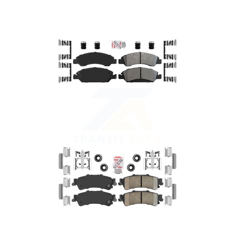 AmeriBRAKES - KNF-101614 - Front and Rear Disc Brake Pad Kits image 1
