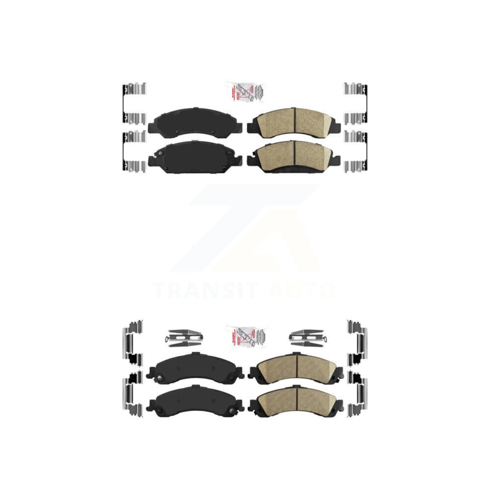 AmeriBRAKES - KNF-101616 - Front and Rear Disc Brake Pad Kits image 1
