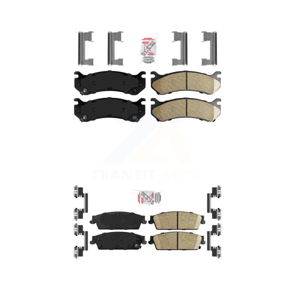 AmeriBRAKES - KNF-101619 - Front and Rear Disc Brake Pad Kits image 1