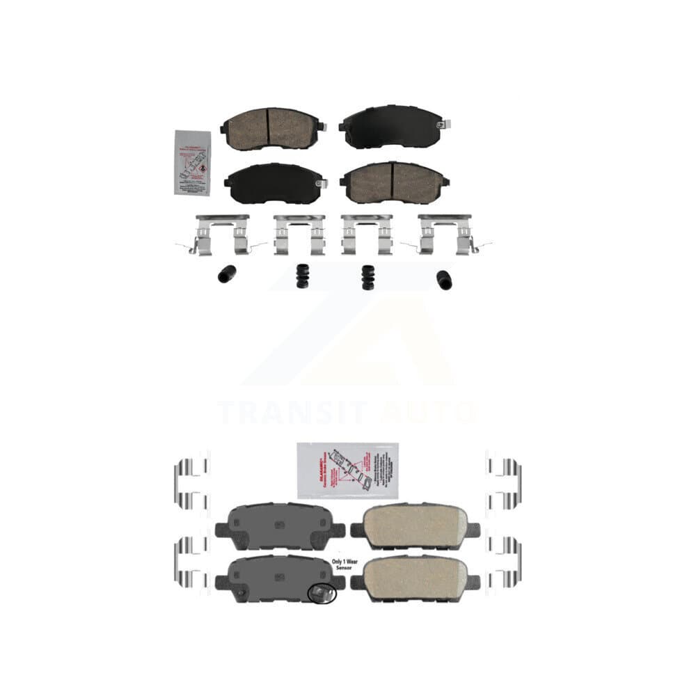 AmeriBRAKES - KNF-101622 - Front and Rear Disc Brake Pad Kits image 1