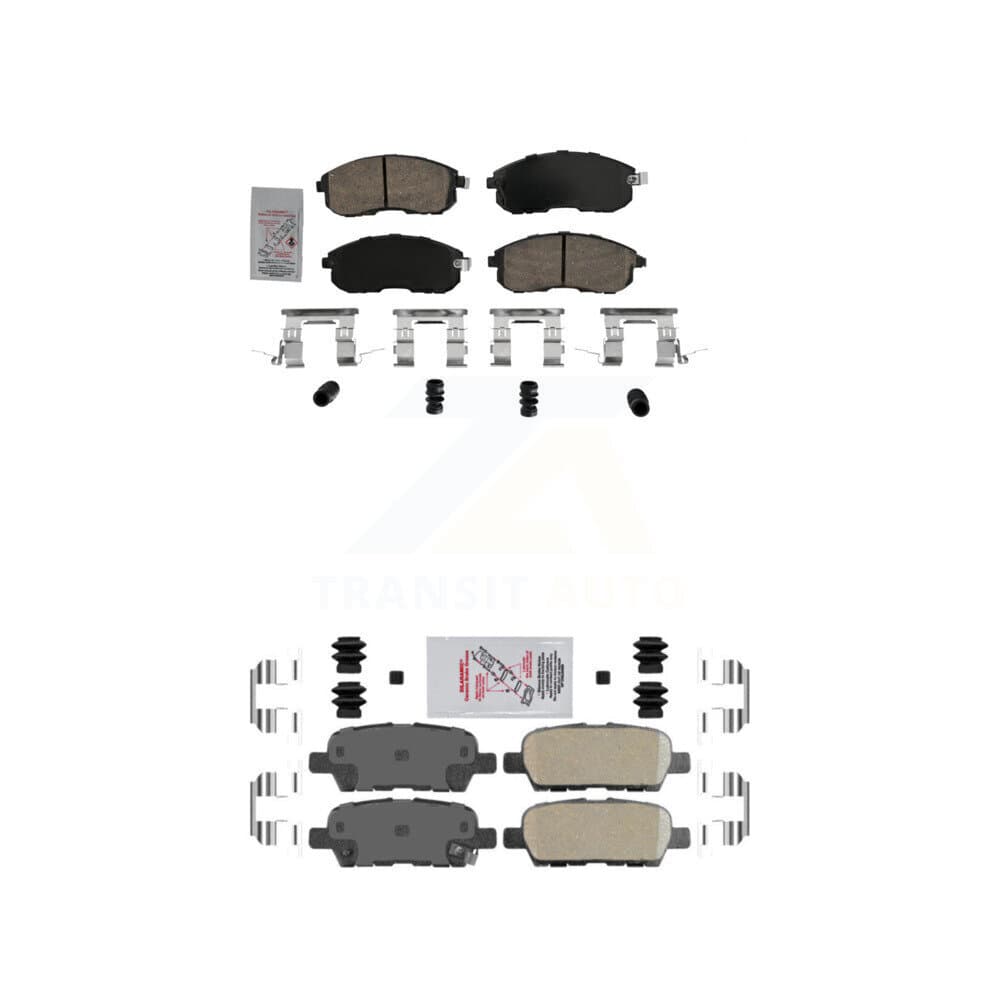 AmeriBRAKES - KNF-101623 - Front and Rear Disc Brake Pad Kits image 1