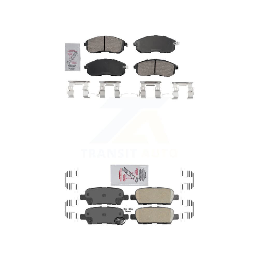 AmeriBRAKES - KNF-101624 - Front and Rear Disc Brake Pad Kits image 1