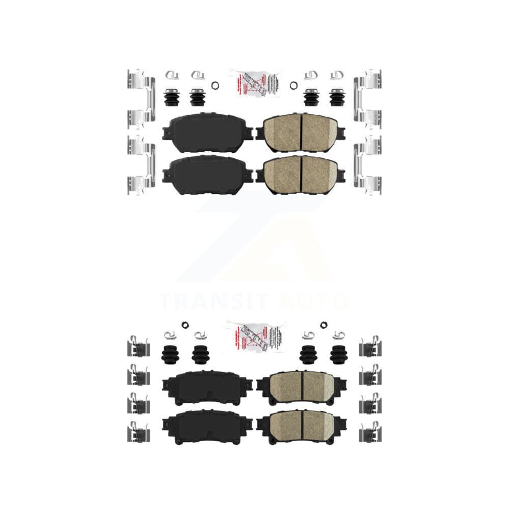 AmeriBRAKES - KNF-101654 - Front and Rear Disc Brake Pad Kits image 1