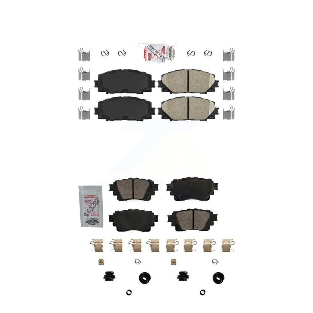 AmeriBRAKES - KNF-101663 - Front and Rear Disc Brake Pad Kits image 1