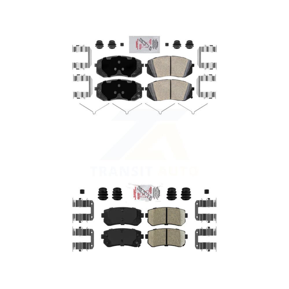 AmeriBRAKES - KNF-101675 - Front and Rear Disc Brake Pad Kits image 1