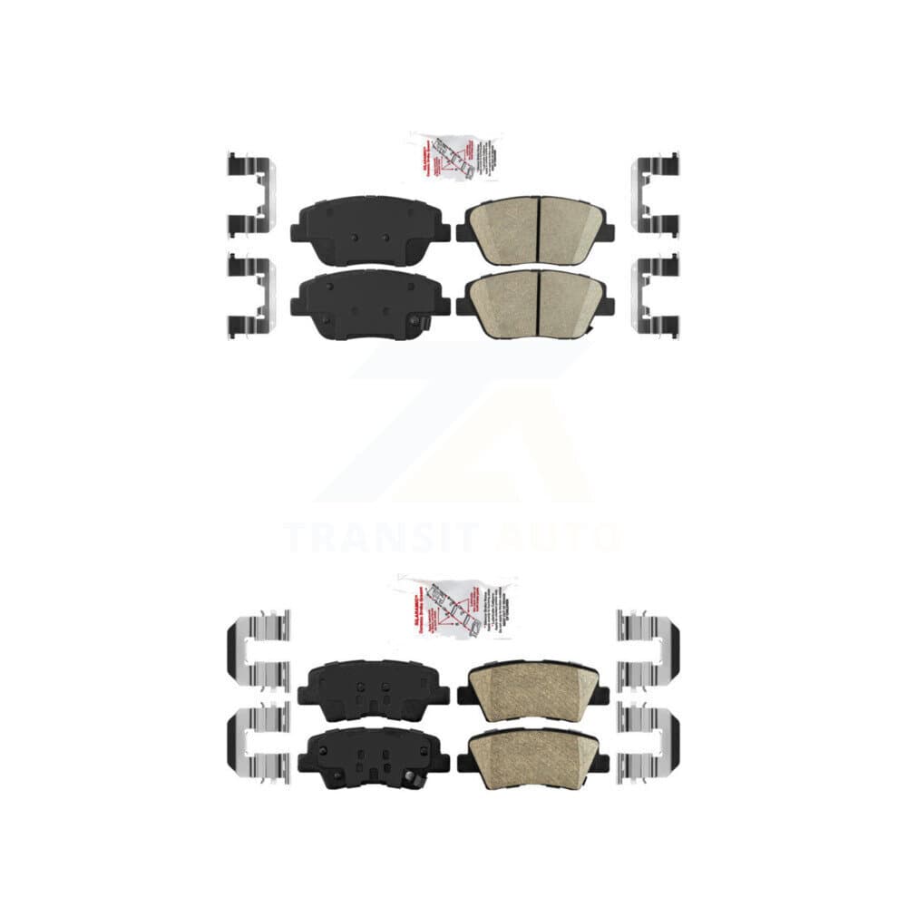 AmeriBRAKES - KNF-101677 - Front and Rear Disc Brake Pad Kits image 1