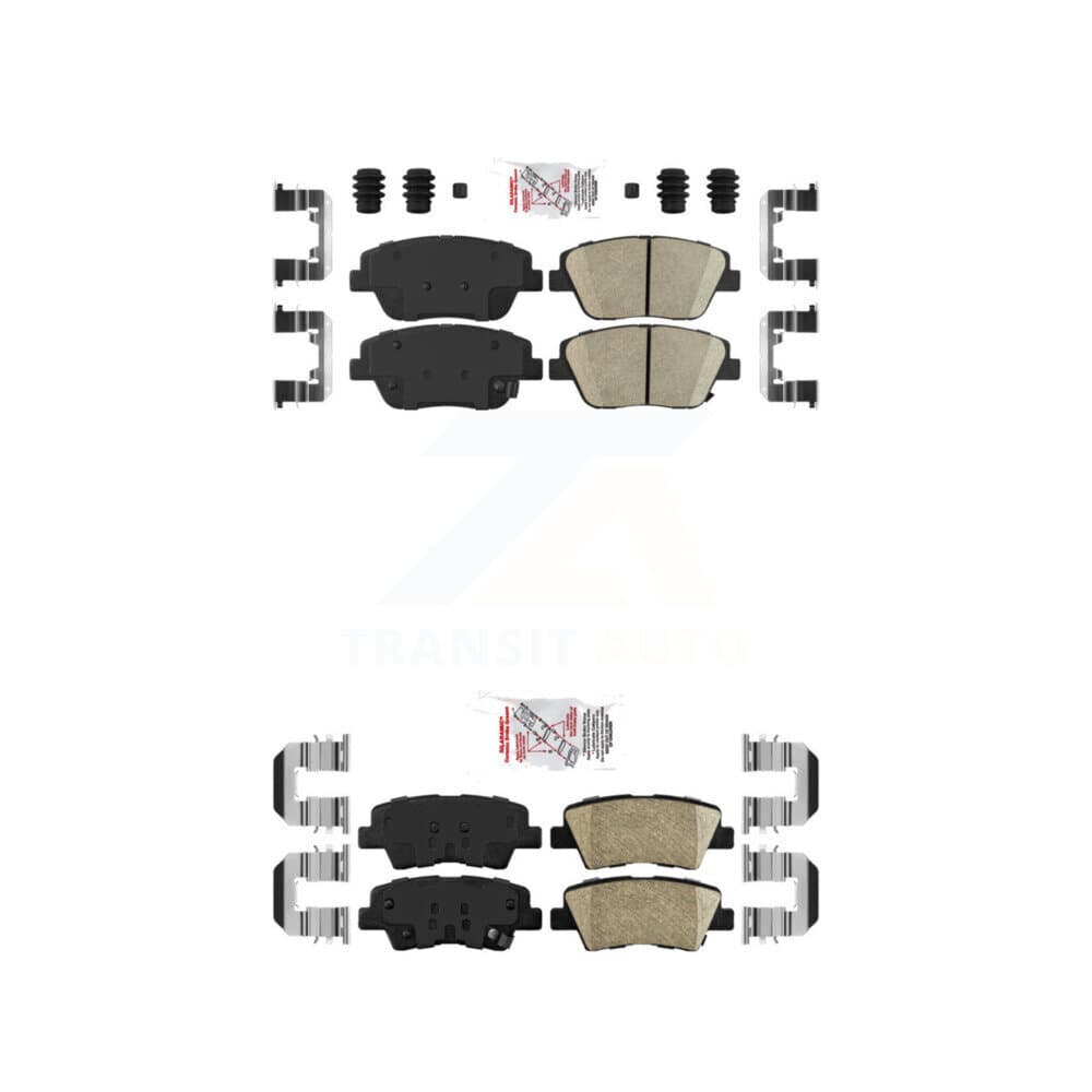 AmeriBRAKES - KNF-101679 - Front and Rear Disc Brake Pad Kits image 1