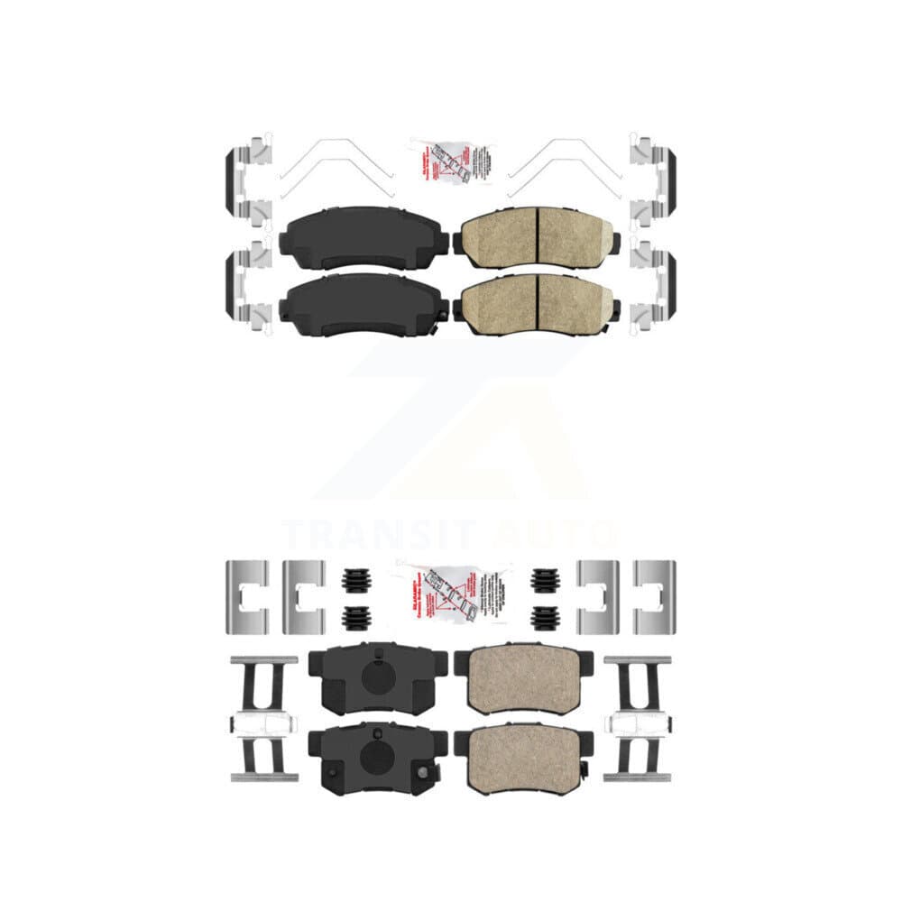 AmeriBRAKES - KNF-101682 - Front and Rear Disc Brake Pad Kits image 1