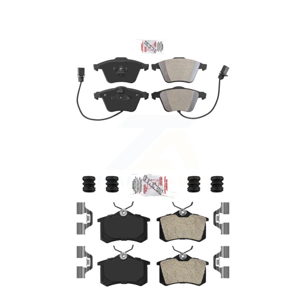 AmeriBRAKES - KNF-101689 - Front and Rear Disc Brake Pad Kits image 1