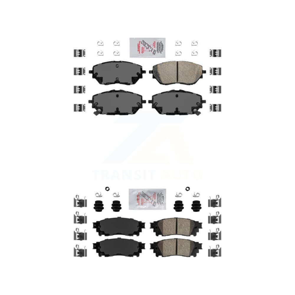 AmeriBRAKES - KNF-101698 - Front and Rear Disc Brake Pad Kits image 1