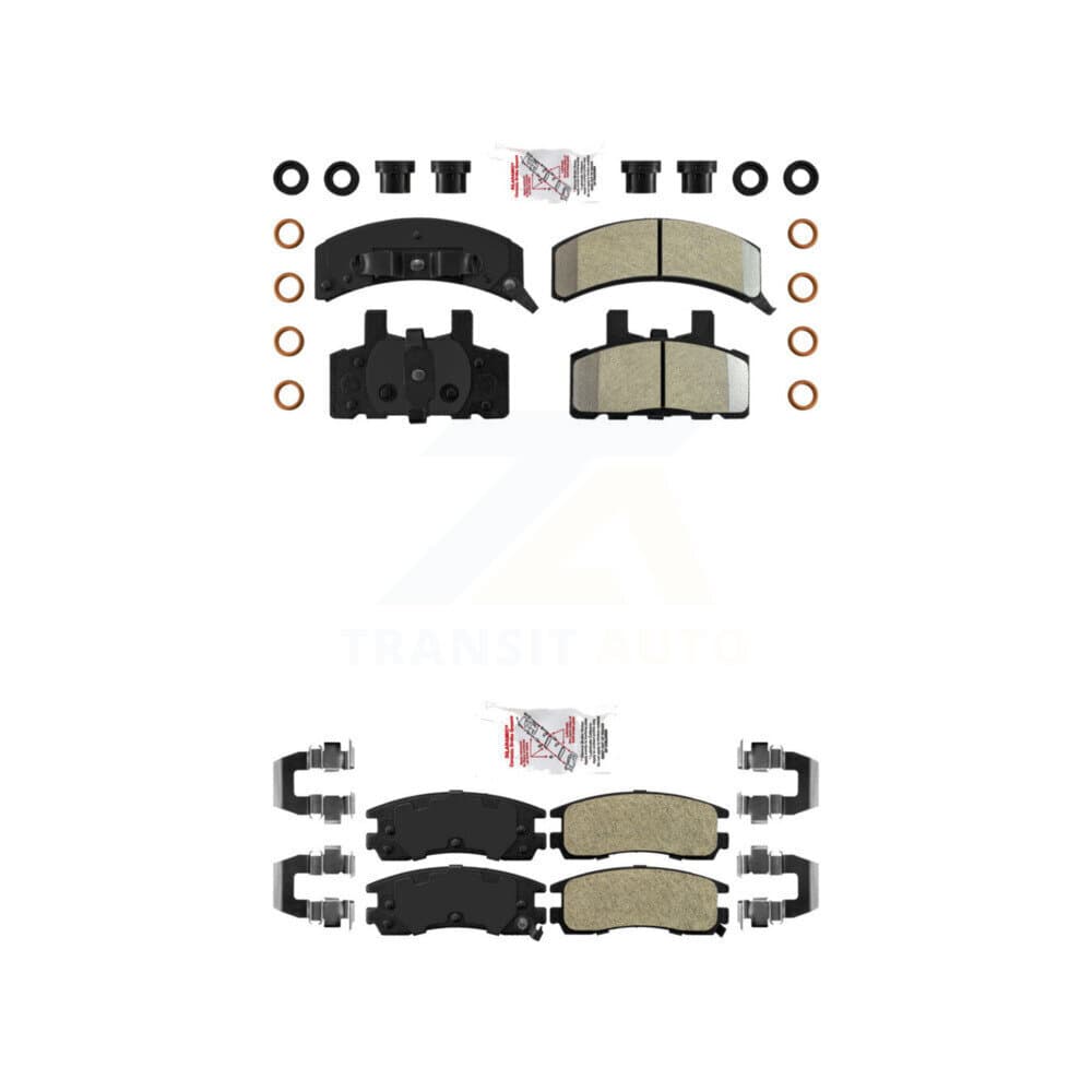 AmeriBRAKES - KNF-101701 - Front and Rear Disc Brake Pad Kits image 1