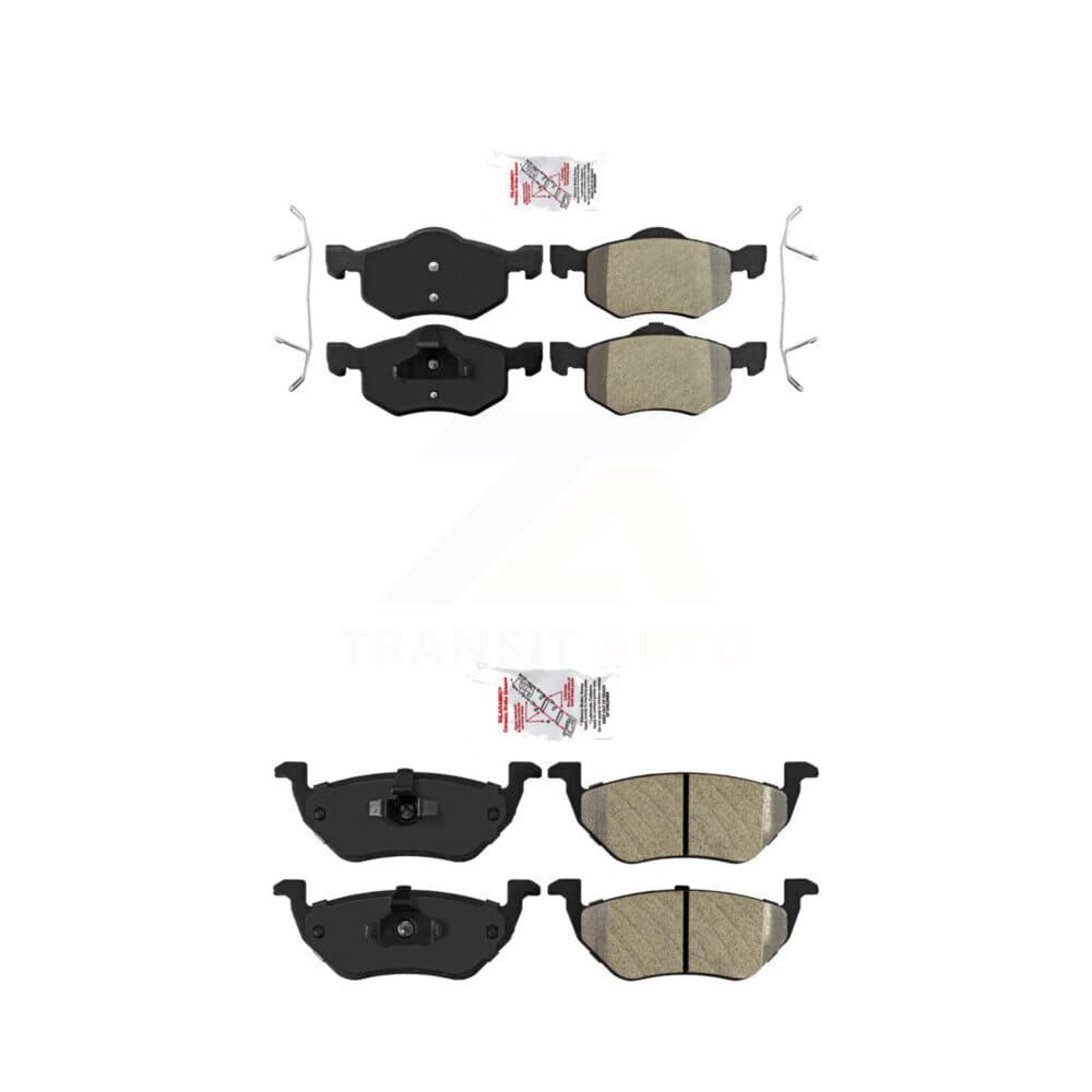 AmeriBRAKES - KNF-101703 - Front and Rear Disc Brake Pad Kits image 1