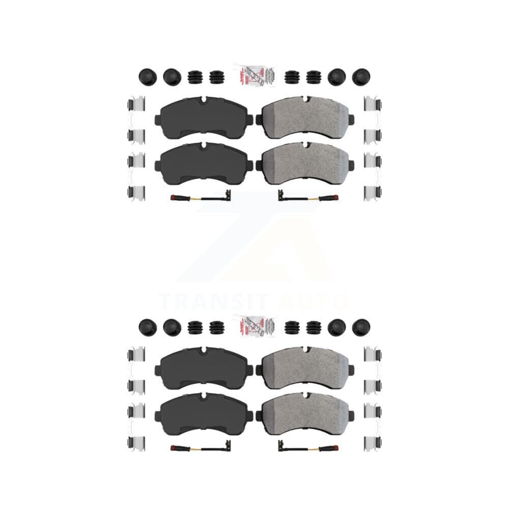 AmeriBRAKES - KNF-101706 - Front and Rear Disc Brake Pad Kits image 1