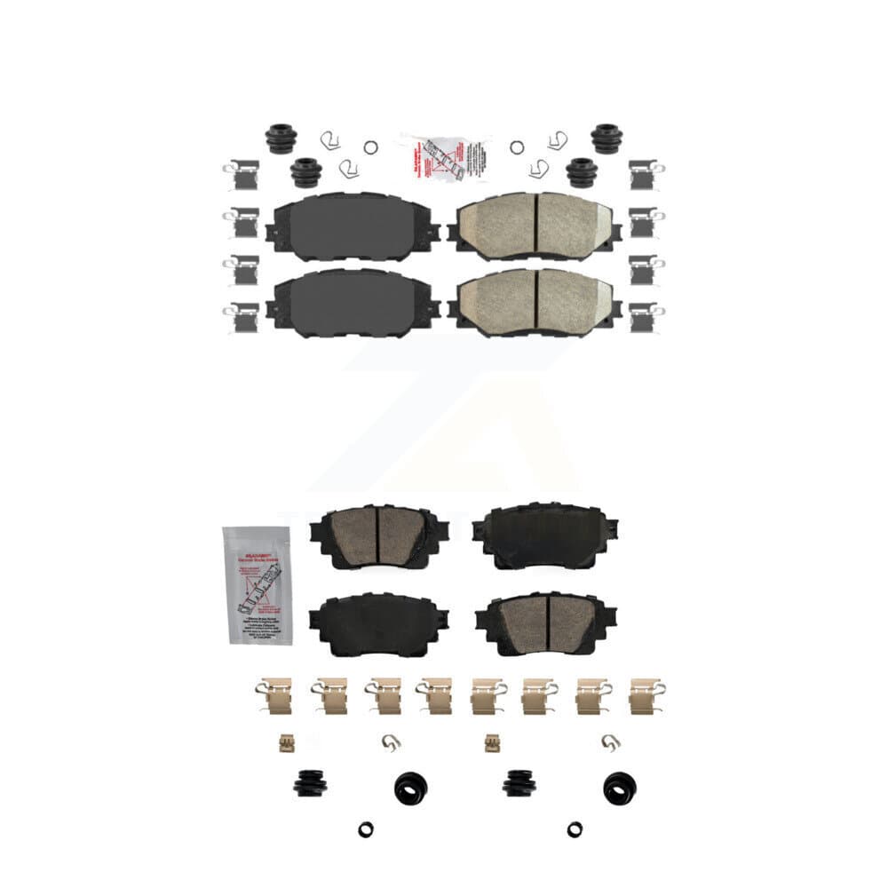 AmeriBRAKES - KNF-101707 - Front and Rear Disc Brake Pad Kits image 1
