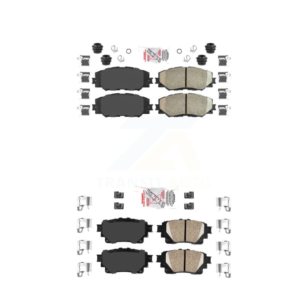 AmeriBRAKES - KNF-101708 - Front and Rear Disc Brake Pad Kits image 1