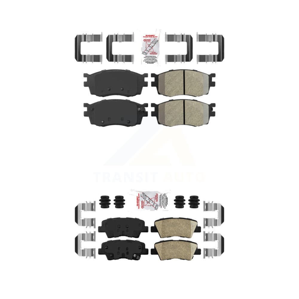 AmeriBRAKES - KNF-101712 - Front and Rear Disc Brake Pad Kits image 1